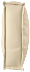 Almofada de Palete para Encosto Bege 120x40x12 cm - Tecido Oxford