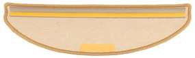 Tapetes de escada autoadesivos 15 pcs 65x21x4 cm laranja