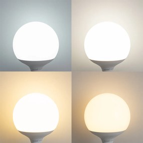 Conjunto de 5 Lâmpadas LED Inteligentes E27 G120 Mate RGBW 9W 806 lm 2700-6500K