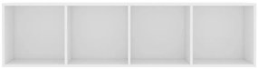 Estante/móvel de TV 143x30x36 cm branco