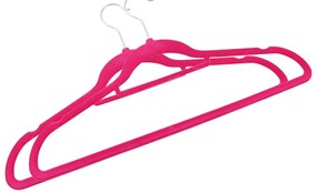 100 pcs conjunto de cabides antiderrapantes veludo rosa