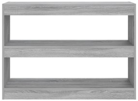 Estante/divisória 100x30x72 cm cor sonoma cinza