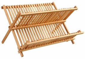 Escorredor de Louça 5five Dobrável Natural Bambu (42 x 33,5 x 25,5 cm)