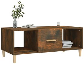 Mesa de centro 102x50x40 cm derivados madeira carvalho fumado