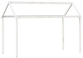 Cama alta com telhado 90x190 cm pinho maciço branco