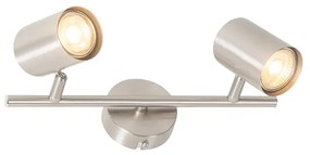 Moderna lâmpada de teto de aço 2 luzes ajustável - Jeana Moderno