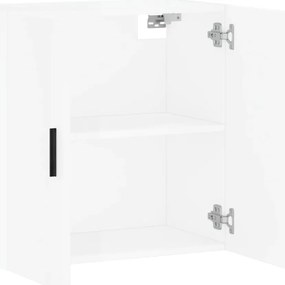 Armário de parede 60x31x60cm derivados madeira branco brilhante