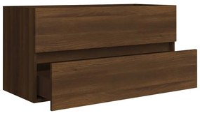 Móvel p/ lavatório 90x38,5x45cm derivado madeira carvalho cast.