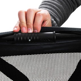 Transportadora para animais de estimação XL 102 x 69 x 69 cm Preta