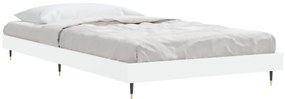 Estrutura de cama 90x200 cm derivados de madeira branco