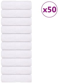 vidaXL Panos 50 pcs 15x21 cm 360 gsm 100% algodão branco