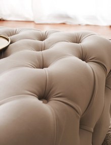 Pouffe Chester – Cream – 80x40x80 cm