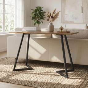 Conjunto de 4 Pernas de Mesa Quadradas (TAMPO NÃO INCLUIDO) Industriais para Móveis com Pés Ajustáveis 43x3x72 cm Preto