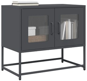 Móvel de TV 68x39x60,5 cm aço laminado a frio antracite