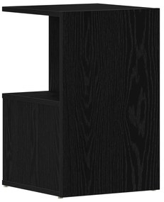 Mesas de cabeceira 2 pcs Madeira de Carvalho Preto 35x35x55 cm Madeira