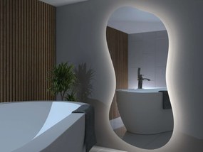 Espelho LED orgânico com iluminação A21