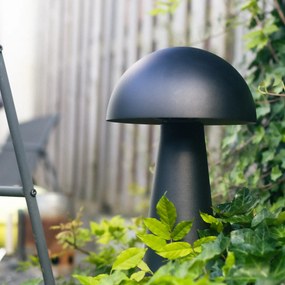 Candeeiro de pé exterior preto 50 cm - Mushroom