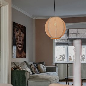 Candeeiro de suspensão oriental natural 46 cm - Rob