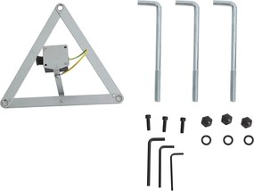Lanterna de exterior clássica preta 200cm IP44 - Daphne