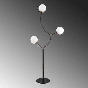Candeeiro de Pé Kromozom – Preto e Branco – 65 x 30 cm