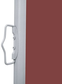 Toldo lateral retrátil 120x1000 cm castanho
