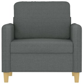 Poltrona 60 cm tecido cinzento-escuro