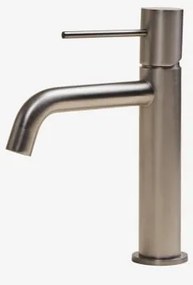 Torneira De Lavatório Em Latão Orveta ↑20 Cm & Cinzento Escovado - Sklum