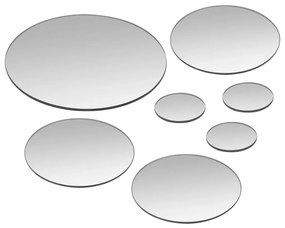 Conjunto de espelhos de parede redondos 7 pcs vidro