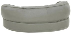 Cama para cães ergonómica 60x42 cm aspeto linho cinzento