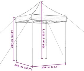Tenda para festas pop-up dobrável 200x200x306 verde