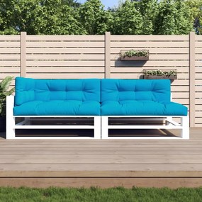 vidaXL Almofadões para paletes 5 pcs tecido azul