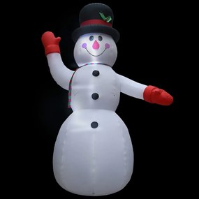 Boneco de Neve Insuflável de Natal com LED IP44 - 600 cm XXL