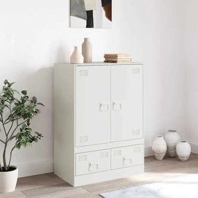 Aparador alto 67x39x95 cm aço branco