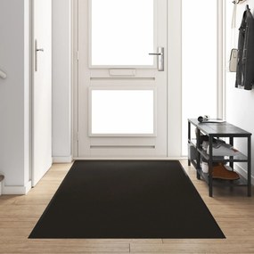 Capacho Retangular vidaXL Preto 120x400 cm