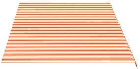 Tecido de substituição para toldo 5x3 m amarelo e laranja