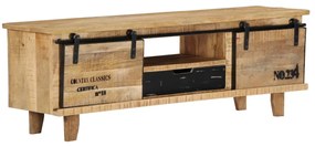 Móvel de TV 120x30x40 cm madeira de mangueira maciça