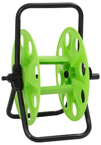 vidaXL Enrolador independente para mangueira de 45 m 1/2" aço verde