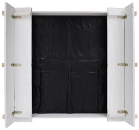 Caixa de areia 95x90x15 cm madeira de abeto branco