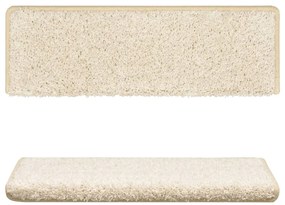 Tapete/carpete para degraus 15 pcs 65x21x4 cm branco