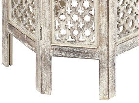 Mesa de apoio em madeira castanha clara SANTRA Beliani