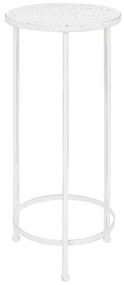 Suporte para plantas 3 pcs estilo vintage metal antigo branco