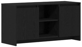 Armário de TV vidaXL Carvalho Preto 102x37,5x52,5 cm de Madeira de Eng