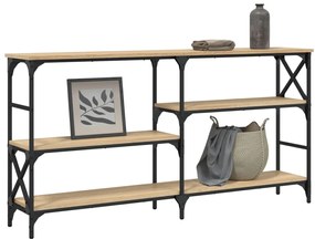 Mesa consola 150x29x76,5 cm derivados madeira carvalho sonoma
