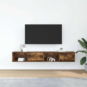 Móveis de TV 2pcs 80x31x25,5cm deriv. madeira carvalho fumado
