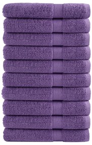 Toalhas premium SOLUND 10 pcs 100x200 cm 600 gsm roxo