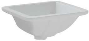 Lavatório casa de banho retangular 30,5x27x14 cerâmica branco