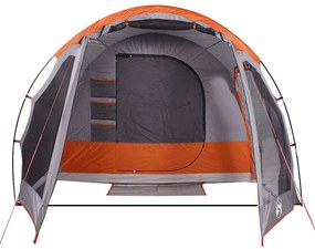 Tenda familiar túnel para 8 pessoas impermeável cinzento