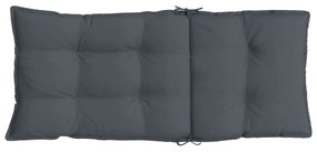 Almofadões p/ cadeira encosto alto 4pcs tecido oxford antracite