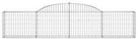 Cestos gabião arqueados 13pcs 300x30x60/80 cm ferro galvanizado