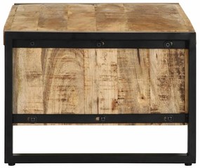 Mesa de centro 90x50x36 cm madeira de mangueira áspera maciça
